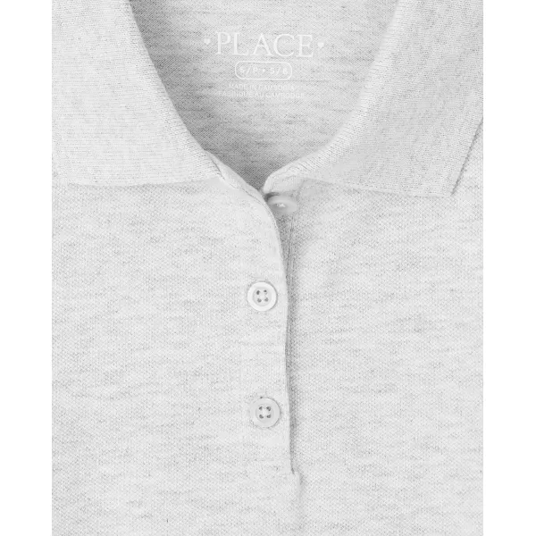 The Children's Place girls Long Sleeve Pique Polo