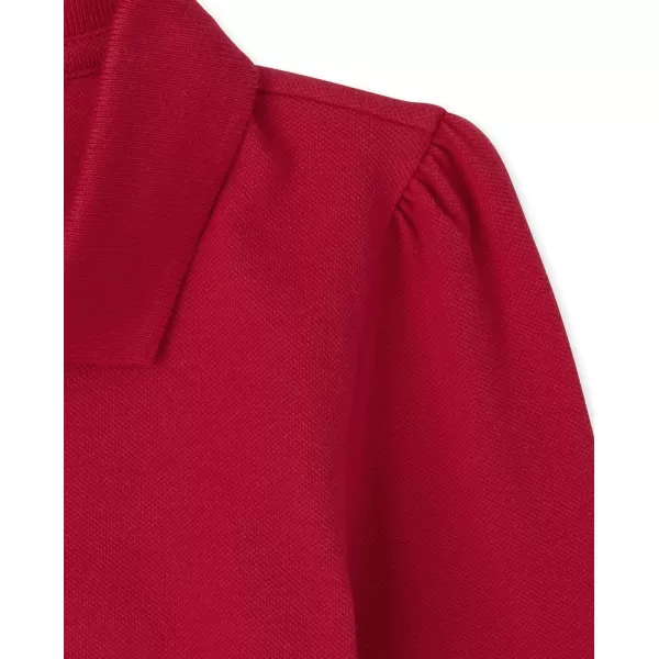 The Children's Place girls Long Sleeve Pique Polo