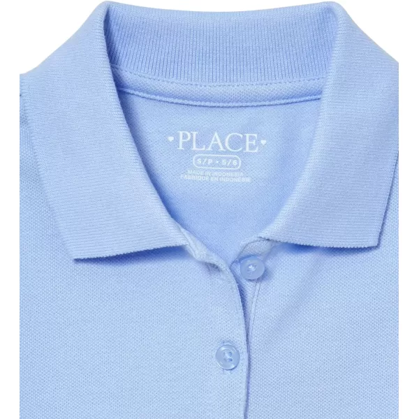 The Children's Place girls Long Sleeve Pique Polo