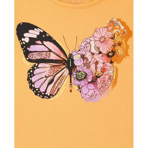 The Children's Place girls Multi Color Short Sleeve Graphic T shirt 3 Pack