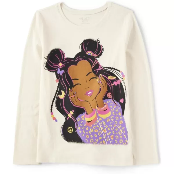 The Children's Place Girl Power Long Sleeve Graphic T-Shirts