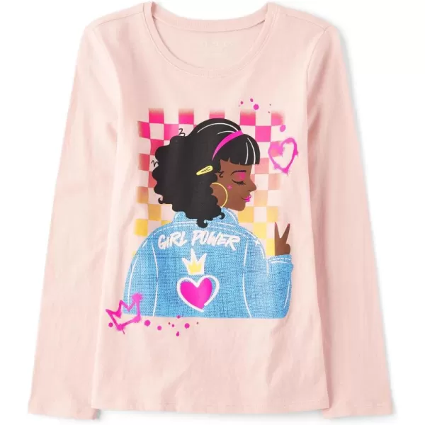 The Children's Place Girl Power Long Sleeve Graphic T-Shirts