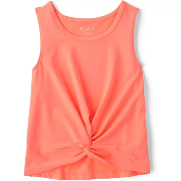 The Children's Place Girls' Active Twist Front Tank Top