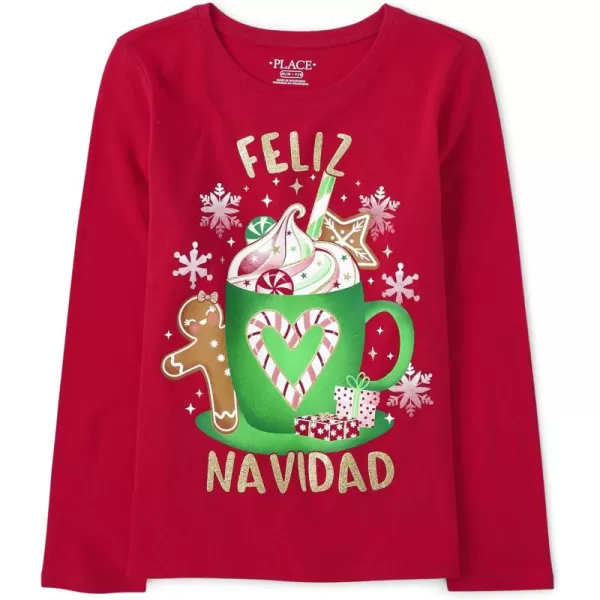 The Children's Place Girls' All Holidays Long Sleeve Graphic T-Shirts