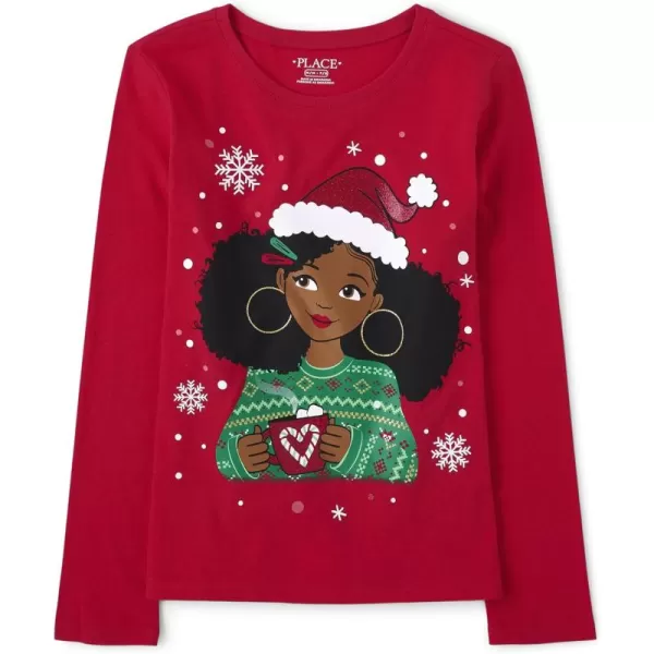 The Children's Place Girls' All Holidays Long Sleeve Graphic T-Shirts