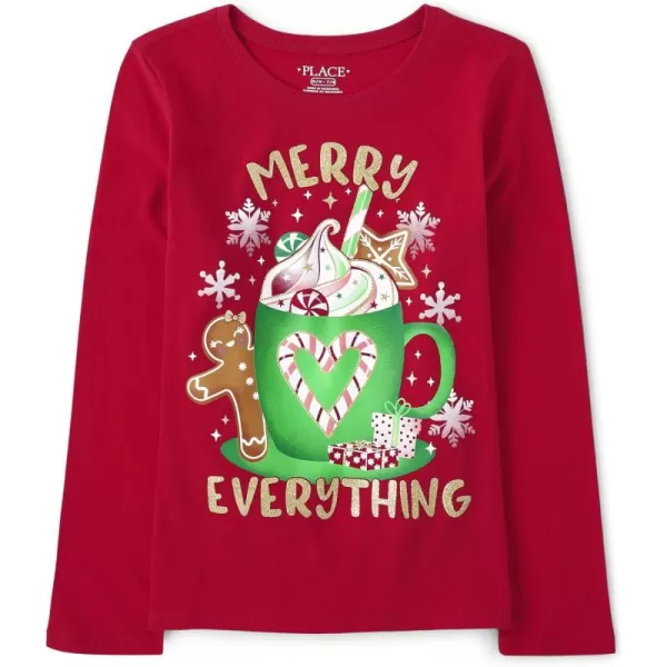 The Children's Place Girls' All Holidays Long Sleeve Graphic T-Shirts