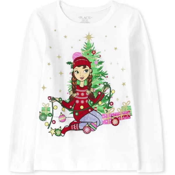 The Children's Place Girls' All Holidays Long Sleeve Graphic T-Shirts