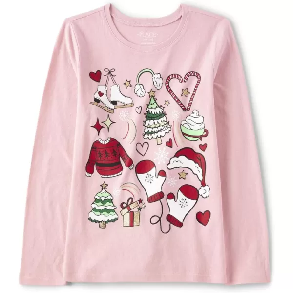 The Children's Place Girls' All Holidays Long Sleeve Graphic T-Shirts