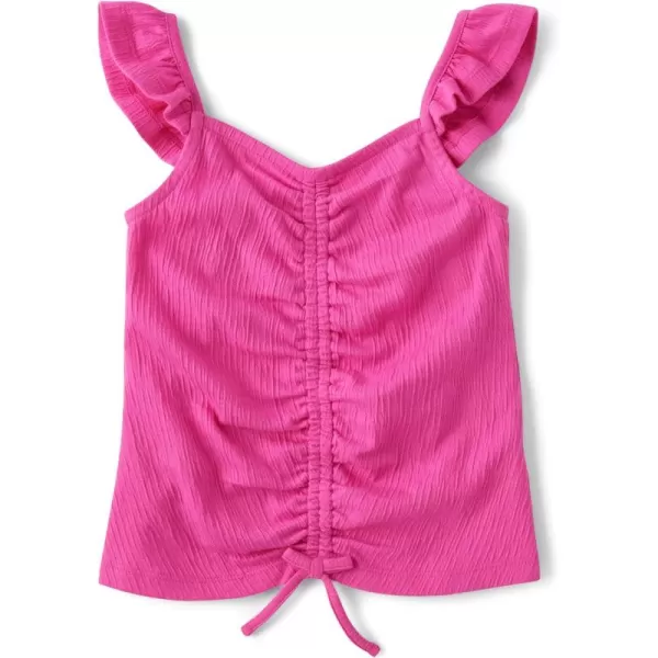 The Children's Place Girls' Cinch Front Flutter Tee
