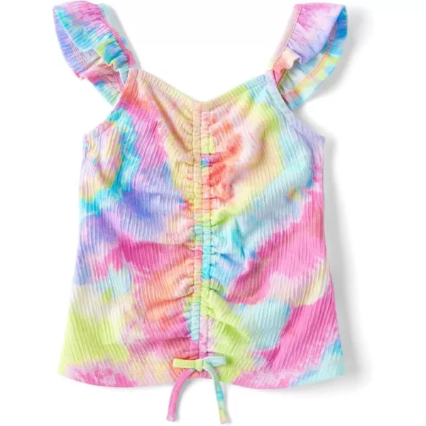 The Children's Place Girls' Cinch Front Flutter Tee