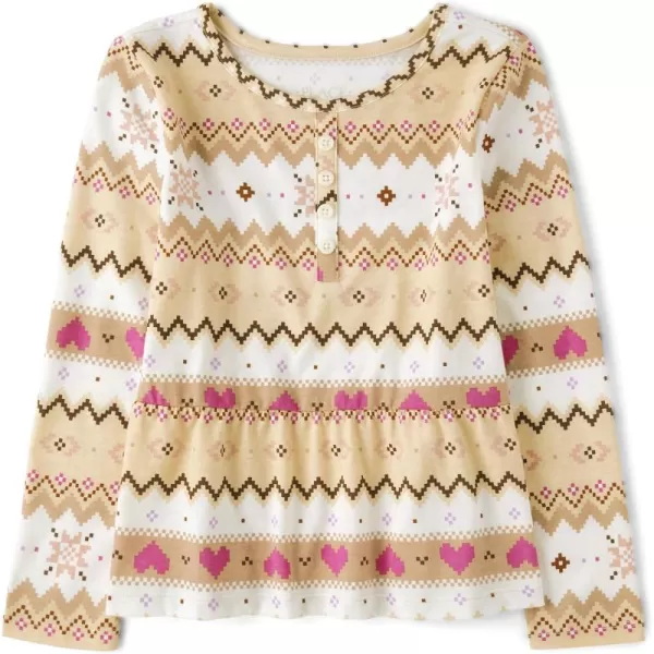 The Children's Place Girls' Long Sleeve Knit Fashion Shirt