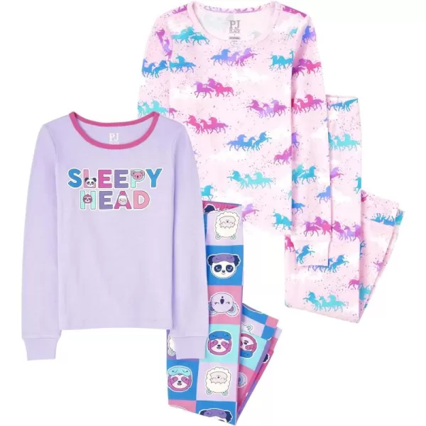The Children's Place Girls' Long Sleeve Top and Pants Pajama Sets