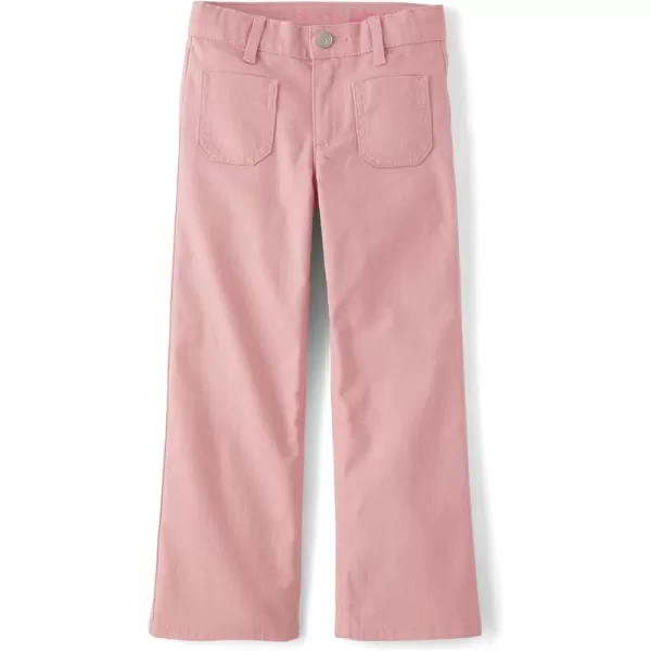 The Children's Place Girls' Patch Pocket Wide Leg Pants