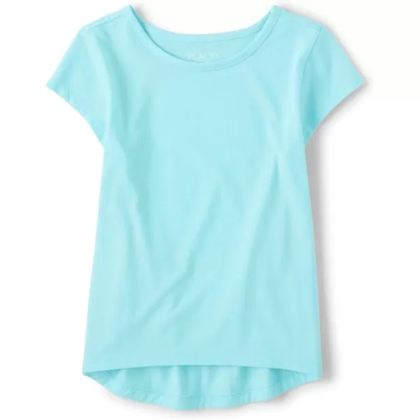 The Children's Place Girls' Short Sleeve High Low Tee