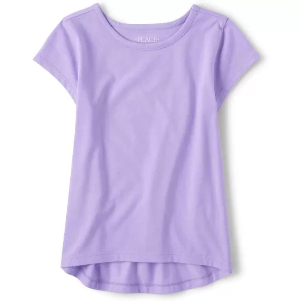 The Children's Place Girls' Short Sleeve High Low Tee