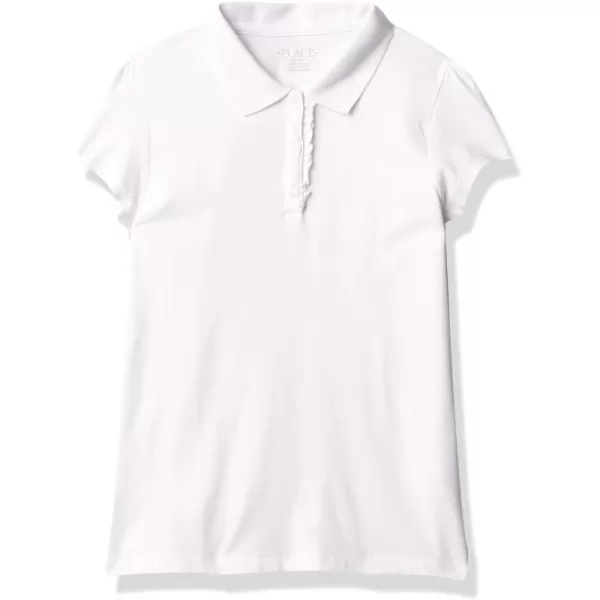 The Children's Place Girls' Short Sleeve Ruffle Pique Polo
