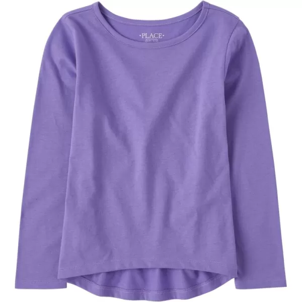 The Children's Place Girls' Single Long Sleeve Basic Layering T-Shirt