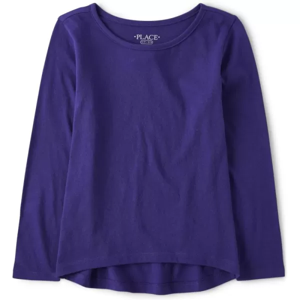 The Children's Place Girls' Single Long Sleeve Basic Layering T-Shirt