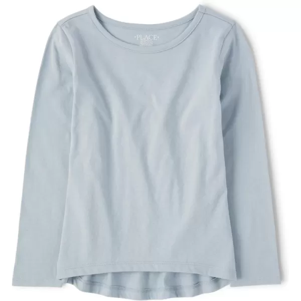 The Children's Place Girls' Single Long Sleeve Basic Layering T-Shirt