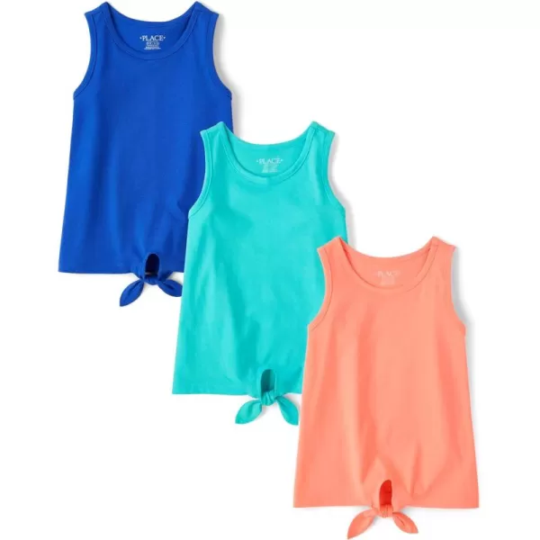 The Children's Place Girls' Sleeveless Tie Front Tank Top