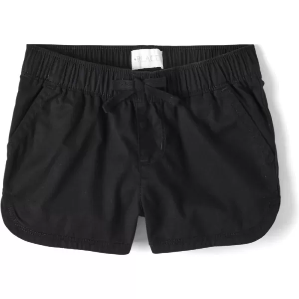 The Children's Place Girls' Solid Pull on Shorts