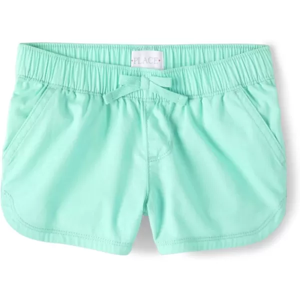 The Children's Place Girls' Solid Pull on Shorts