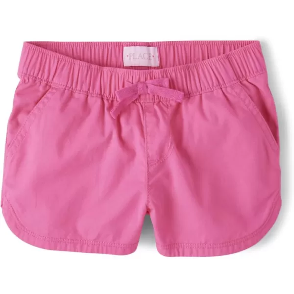 The Children's Place Girls' Solid Pull on Shorts