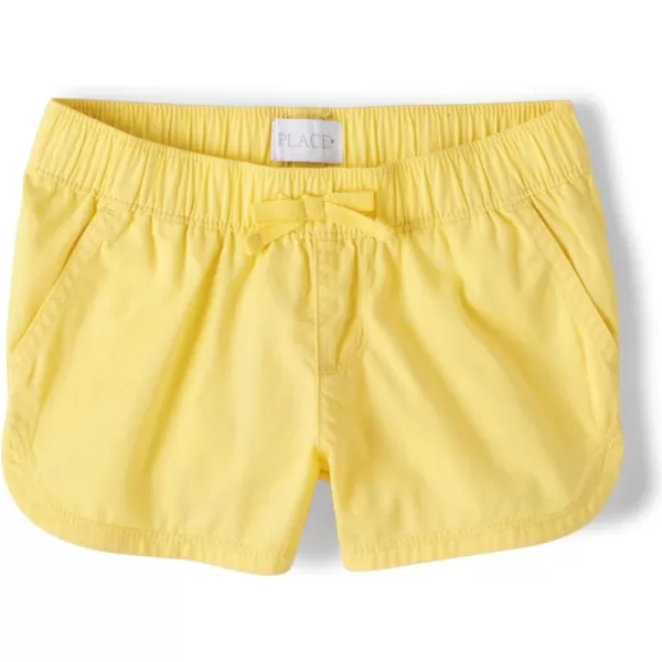 The Children's Place Girls' Solid Pull on Shorts