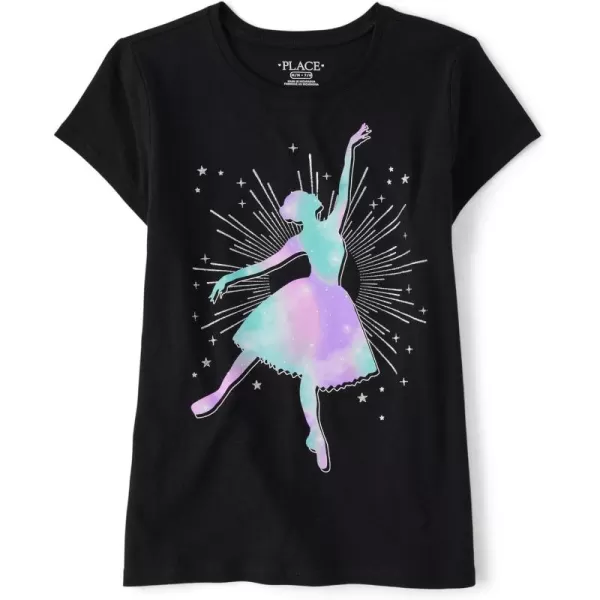 The Children's Place girls Dance Graphic Short Sleeve Tee