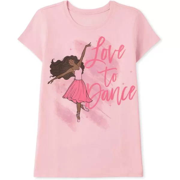 The Children's Place girls Dance Graphic Short Sleeve Tee