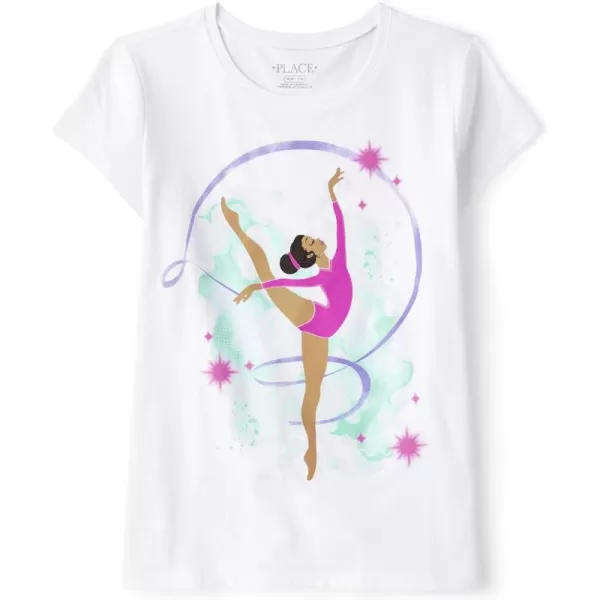 The Children's Place girls Dance Graphic Short Sleeve Tee