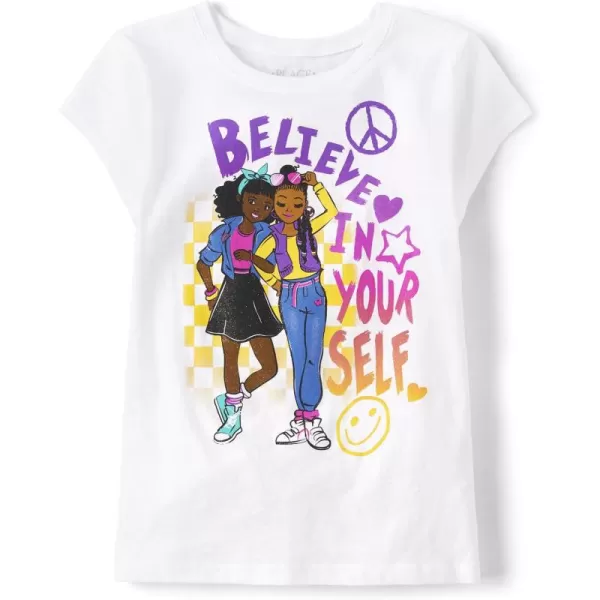 The Children's Place girls Do Anything Graphic Short Sleeve Tee