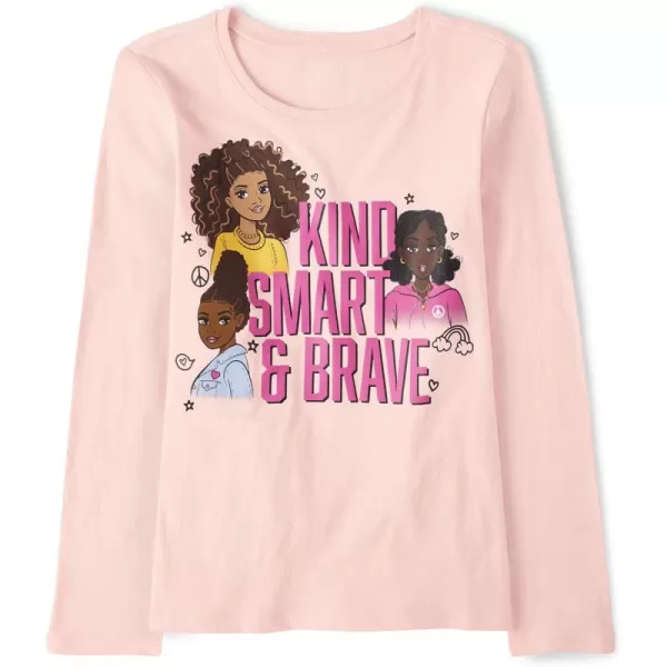 The Children's Place girls Flower Unicorn Long Sleeve Graphic Tee