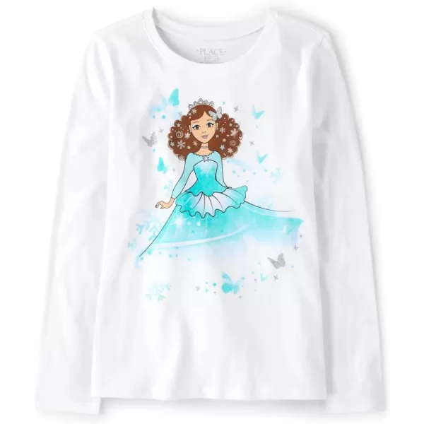 The Children's Place girls Flower Unicorn Long Sleeve Graphic Tee