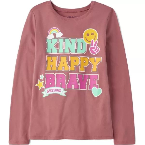 The Children's Place girls Flower Unicorn Long Sleeve Graphic Tee