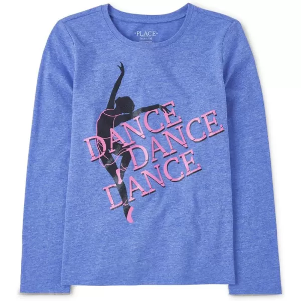 The Children's Place girls Flower Unicorn Long Sleeve Graphic Tee
