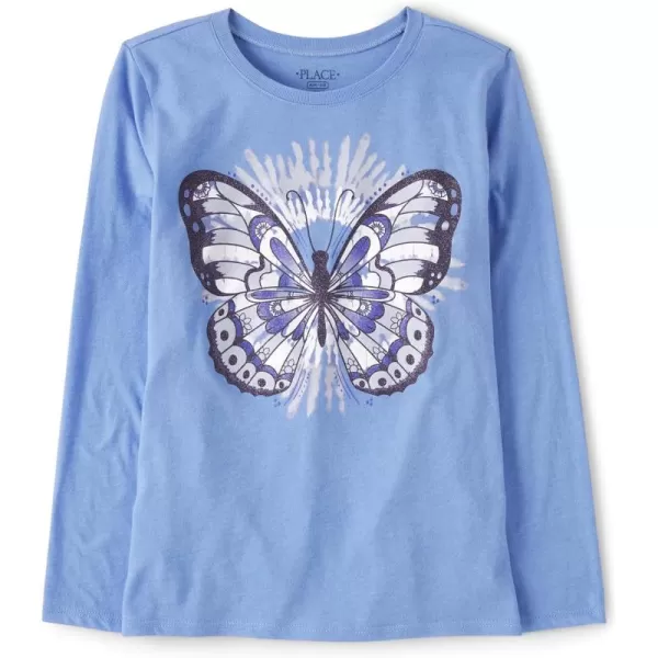The Children's Place girls Long Sleeve Animal Graphic T shirt