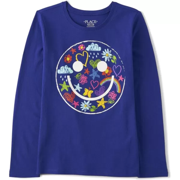 The Children's Place girls Long Sleeve Animal Graphic T shirt