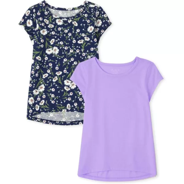 The Children's Place girls Print Basic Layering Tees