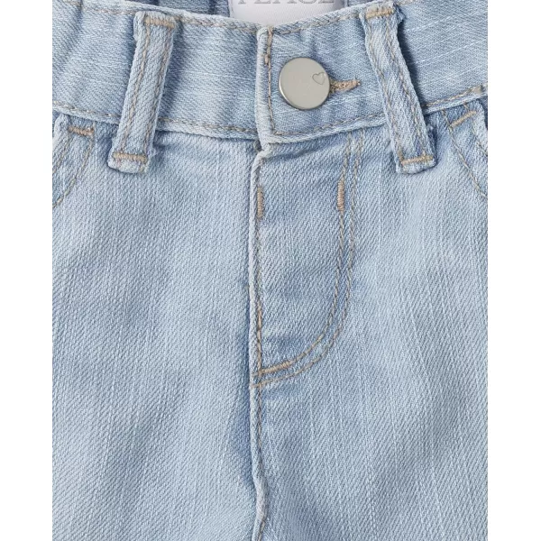 The Children's Place Baby Toddler Girls Denim Shortie Shorts 3 Pack
