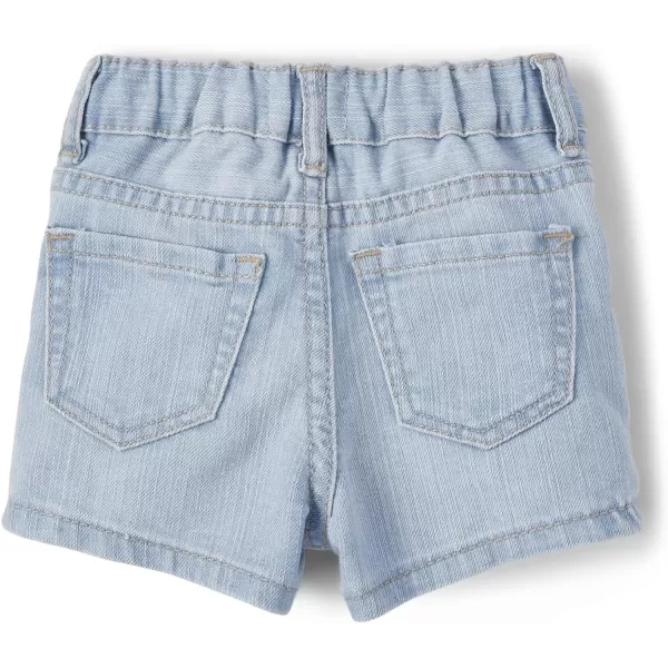 The Children's Place Baby Toddler Girls Denim Shortie Shorts 3 Pack