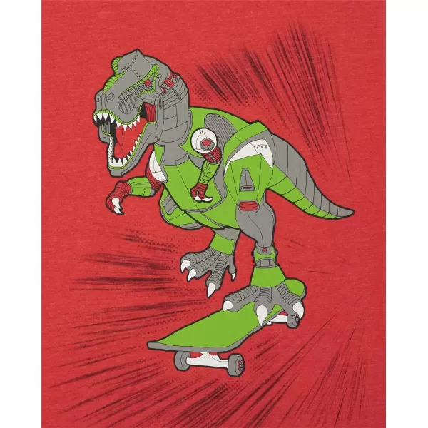 The Children's Place Boys' Dino Short Sleeve Graphic T-Shirts,multipacks