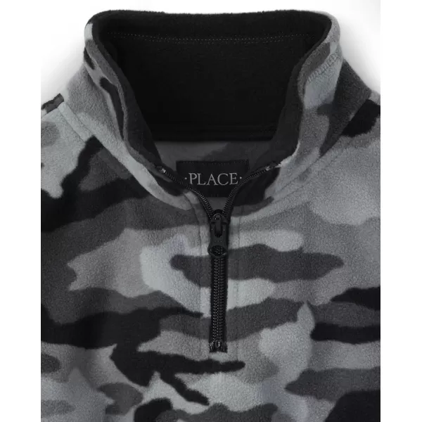 The Children's Place Boys' Warm Fleece Quarter Zip Pullover