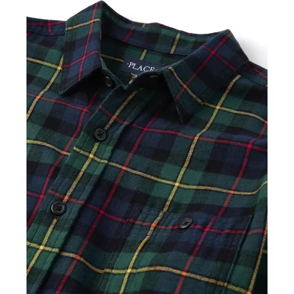 The Children's Place Men's Long Sleeve Button Up Shirt