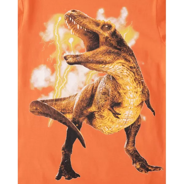 The Children's Place baby boys Dino Lightning Graphic Long Sleeve T Shirt