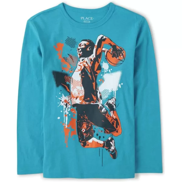 The Children's Place Baby Boys' Sports Long Sleeve Graphic T-Shirts