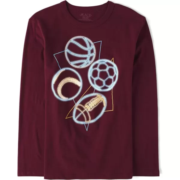 The Children's Place Baby Boys' Sports Long Sleeve Graphic T-Shirts