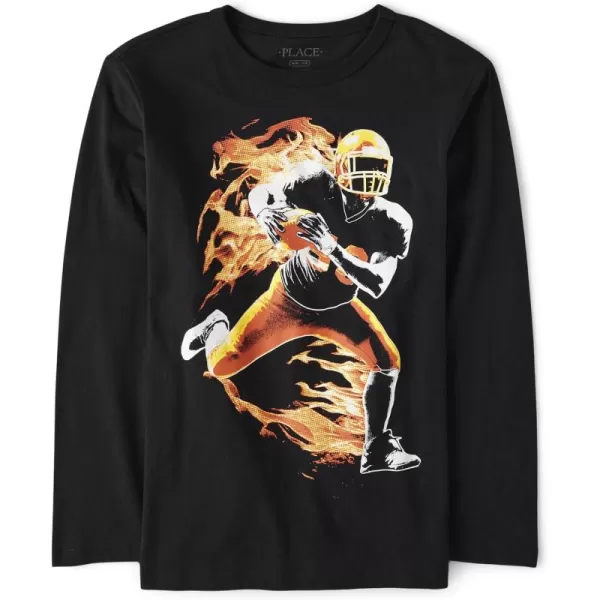 The Children's Place Baby Boys' Sports Long Sleeve Graphic T-Shirts