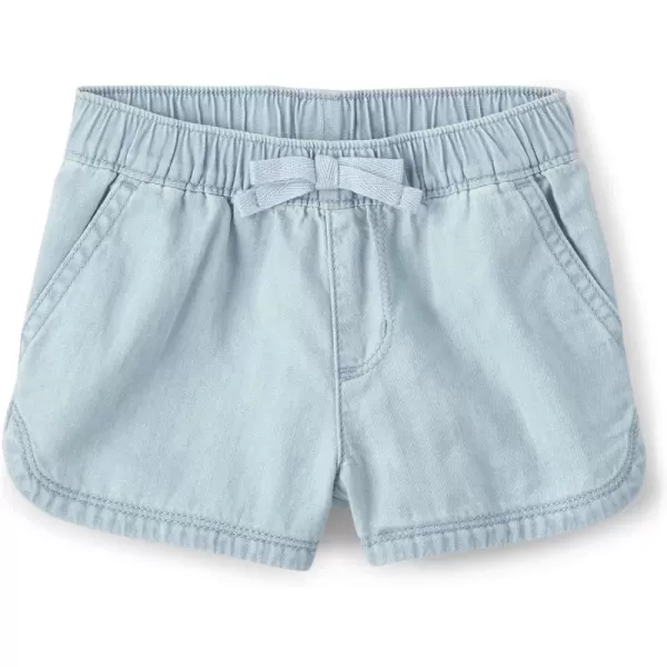 The Children's Place Baby-Girls and Toddler Pull On Chambray Shorts