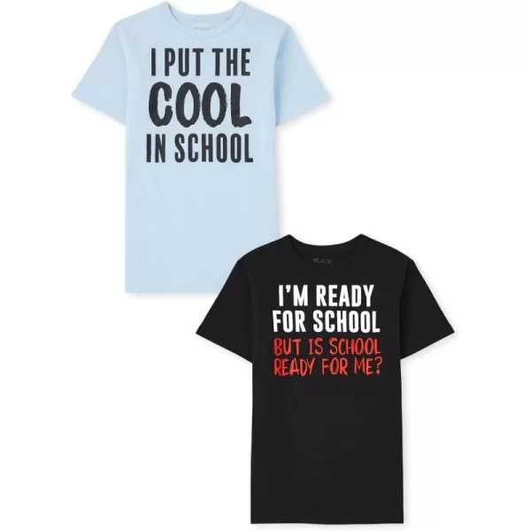 The Children's Place Boys' Dino Short Sleeve Graphic T-Shirts,multipacks
